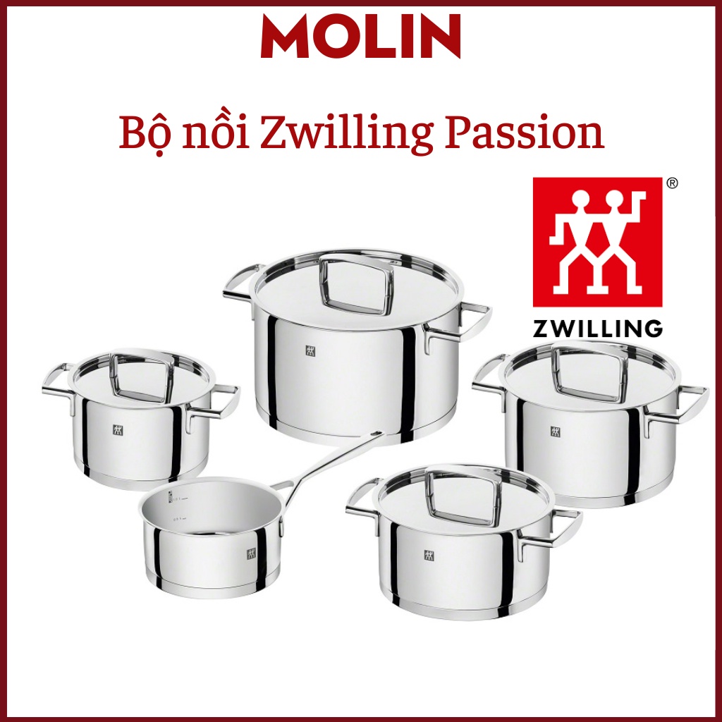 Bộ nồi Zwilling Passion 5 món, Bộ nồi Đức German Pots and Pans