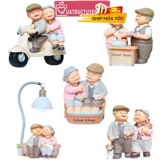 Tượng Ông bà anh trang trí mẫu mới - cuộc sống hạnh phúc