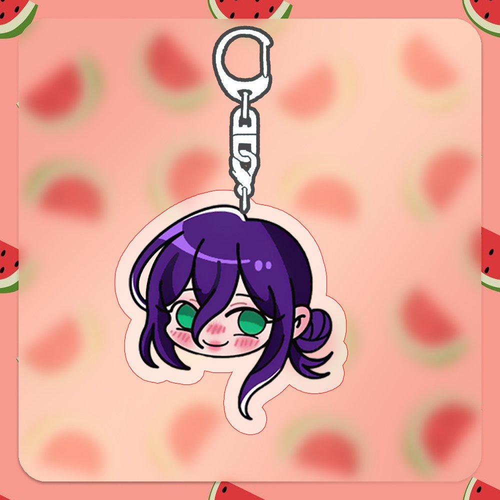 Móc khóa CHAINSAW-MAN Thợ Săn Quỷ ver MẶT EMOJI mica anime acrylic dễ thương chibi tiện lợi