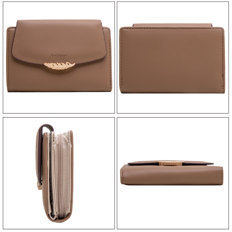 Ví Nữ Cầm Tay Có Khóa Kéo Thời Trang Giá Đỡ