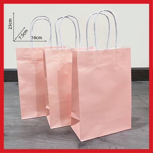 10 TÚI KRAFT 16x23x7.5cm - NHIỀU MÀU