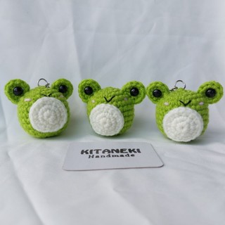 Móc khóa len ếch xanh mini handmade