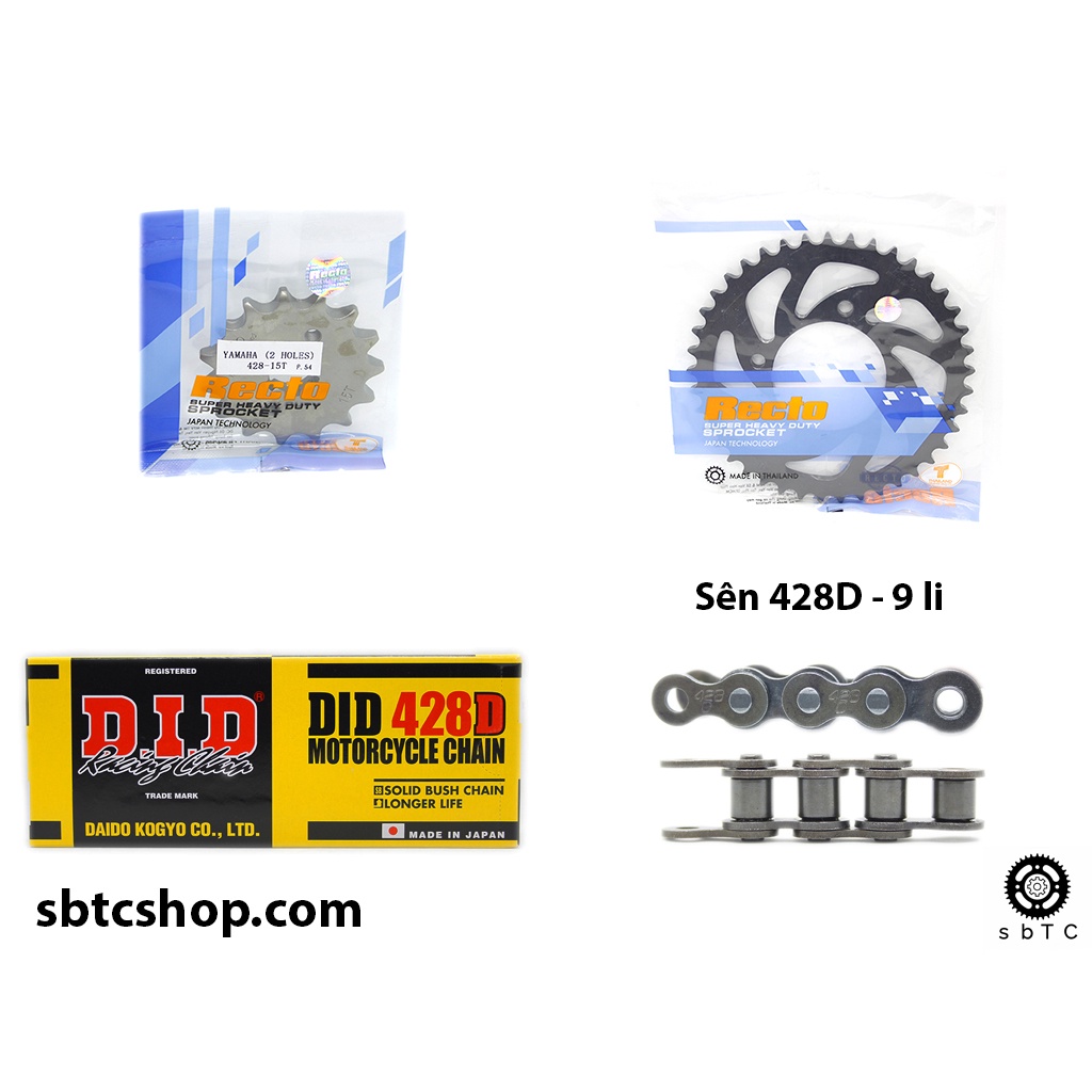 NSD Nhông dĩa Recto sên DID Husky 125 chính hãng