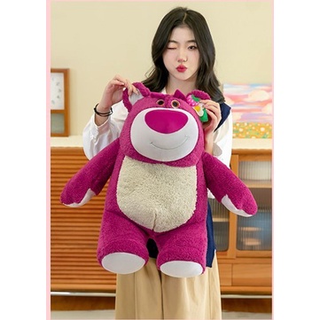 Gấu bông Gấu Dâu Lotso cao cấp chính hãng có mùi dâu cực hot - Gấu Lotso - Thú nhồi bông nhập khẩu - Gấu bông giá rẻ