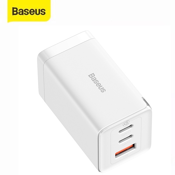 Bộ sạc nhanh Baseus GaN5 Pro 65W 3 cổng (2C + U) kèm cáp 100W (C to C)