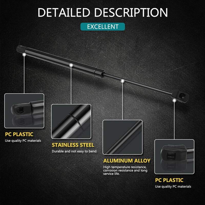 Set 2 Thanh Nâng Cốp Trước Xe Hơi Chống Sốc Cho Infiniti Q50 2014-2018 65470-46A0A 6801 PM3369