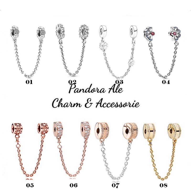 PAN ALE CHARM XÍCH KHOÁ CHẶN AN TOÀN NHIỀU MẪU BẠC S925