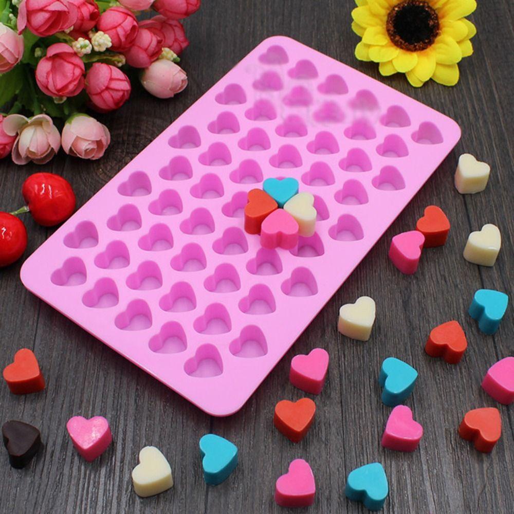 LET Khuôn Làm Nến Chống Dính Hình Trái Tim Nhỏ Xinh Xắn
