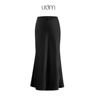 ƯỚM Chân váy Cong lụa cao cấp hai màu trắng đen