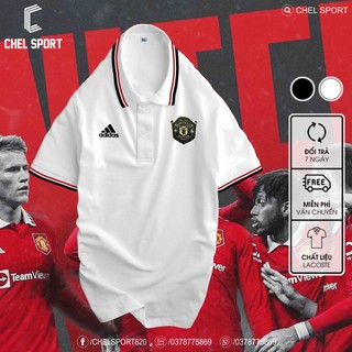 Áo polo 2V cao cấp Man United black gold