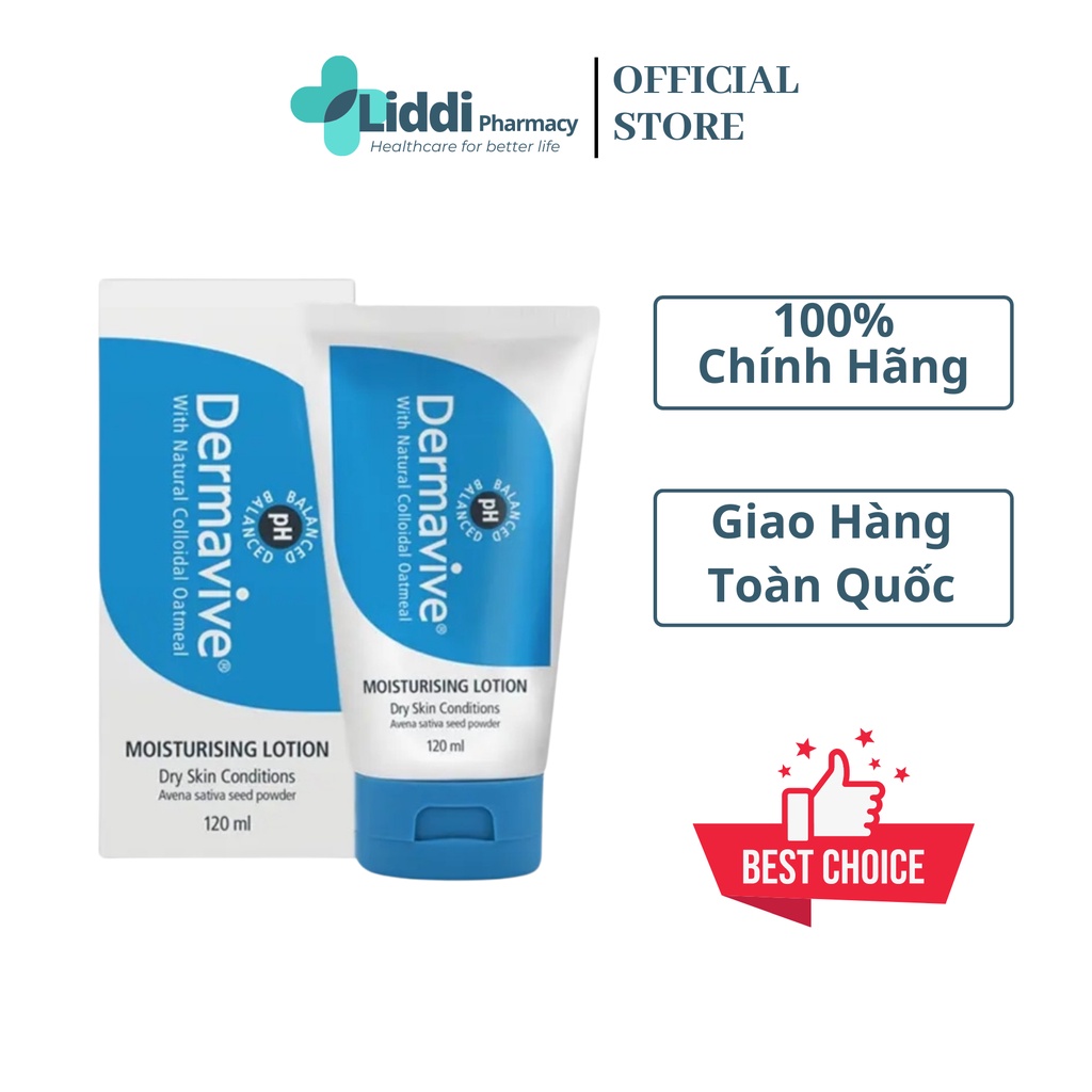 Kem dưỡng da Dermavive Lotion tuýp 120mL