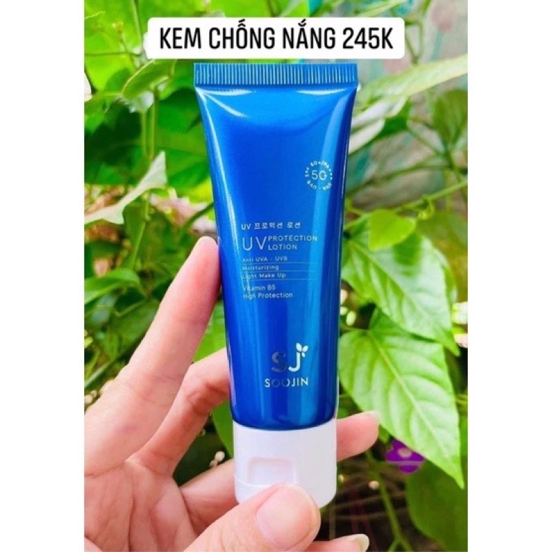 Kem Chống Nắng Nâng Tông Da-Không Gây Bí Da-Mềm Mịn Da SOOJIN SPF 50+/PA+++