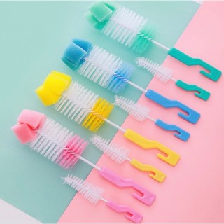 Bộ cọ rửa bình sữa 2 chi tiết, cọ rửa núm ti, cọ rửa bình nước, ly cốc