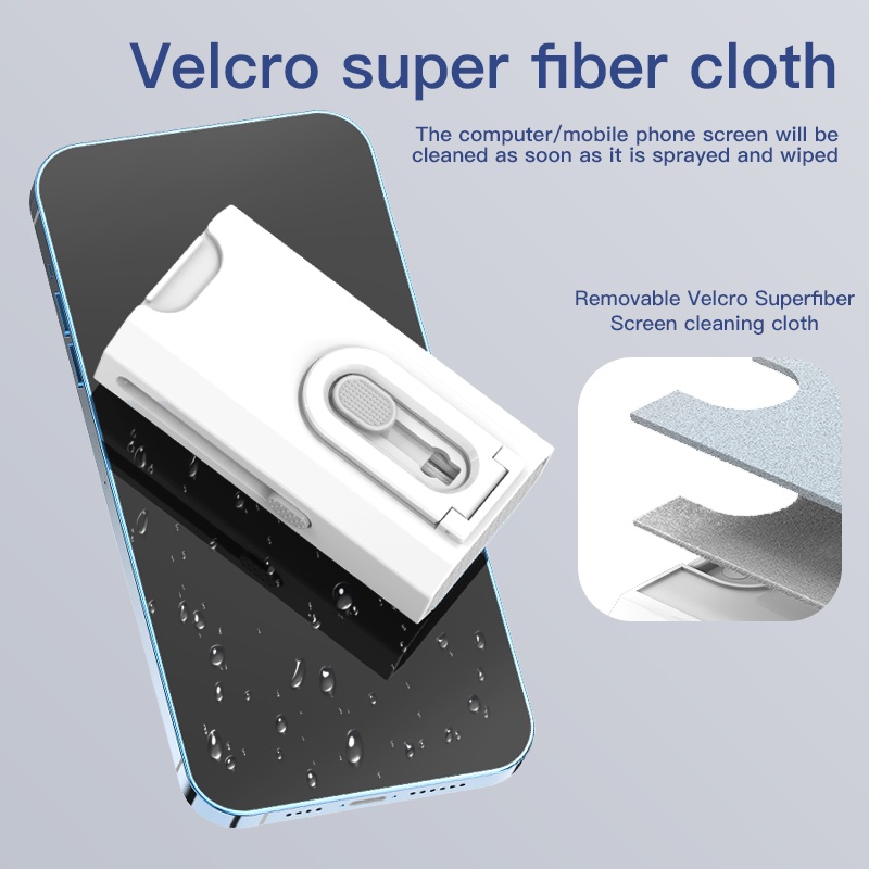 Bộ Dụng Cụ Vệ Sinh Tai Nghe Không Dây Đa Năng 8 Trong 1 Cho Điện Thoại / Máy Tính