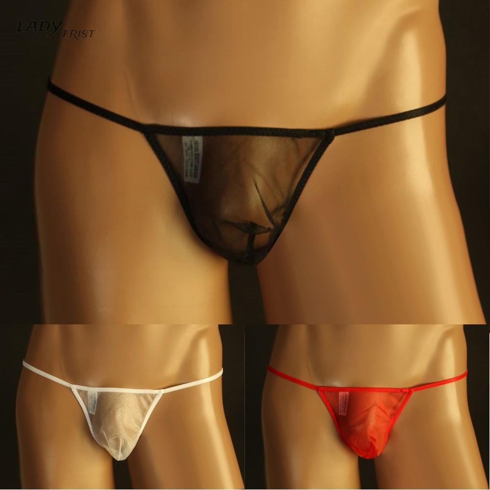 ⭐ Fast delivery ⭐Sexy Mens Lingerie Mesh See-Through Pouch G-String Thong Bikini Briefs Underwear