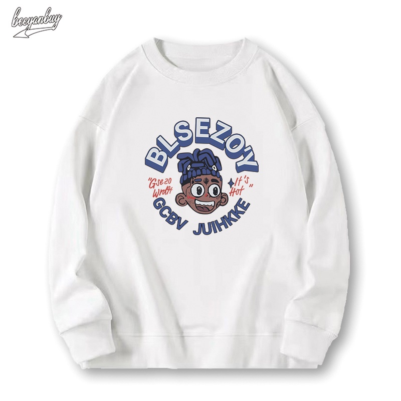 Áo nỉ unisex BEEYANBUY 100% từ cotton thời trang cao cấp