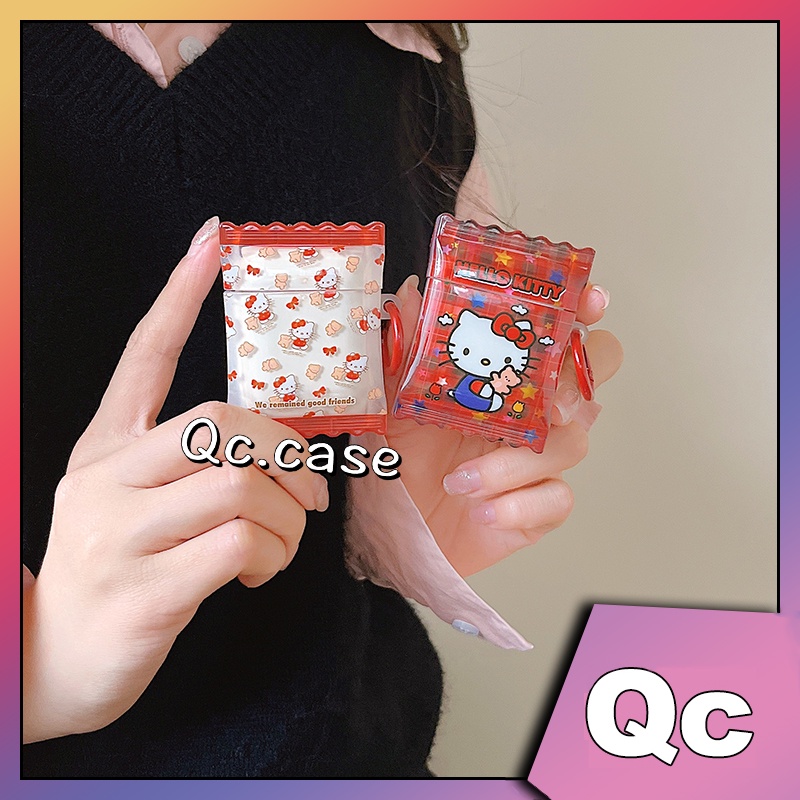 Vỏ Bảo Vệ Hộp Sạc Tai Nghe airpods 1 2 3 Pro 2 Chống Rơi Chống Thấm Nước Hình Kẹo Hello Kitty AirPods 2 AirPods 3 AirPods pro AirPods pro 2 AirPod 2 AirPod 3 AirPod pro AirPod pro 2 case AirPod