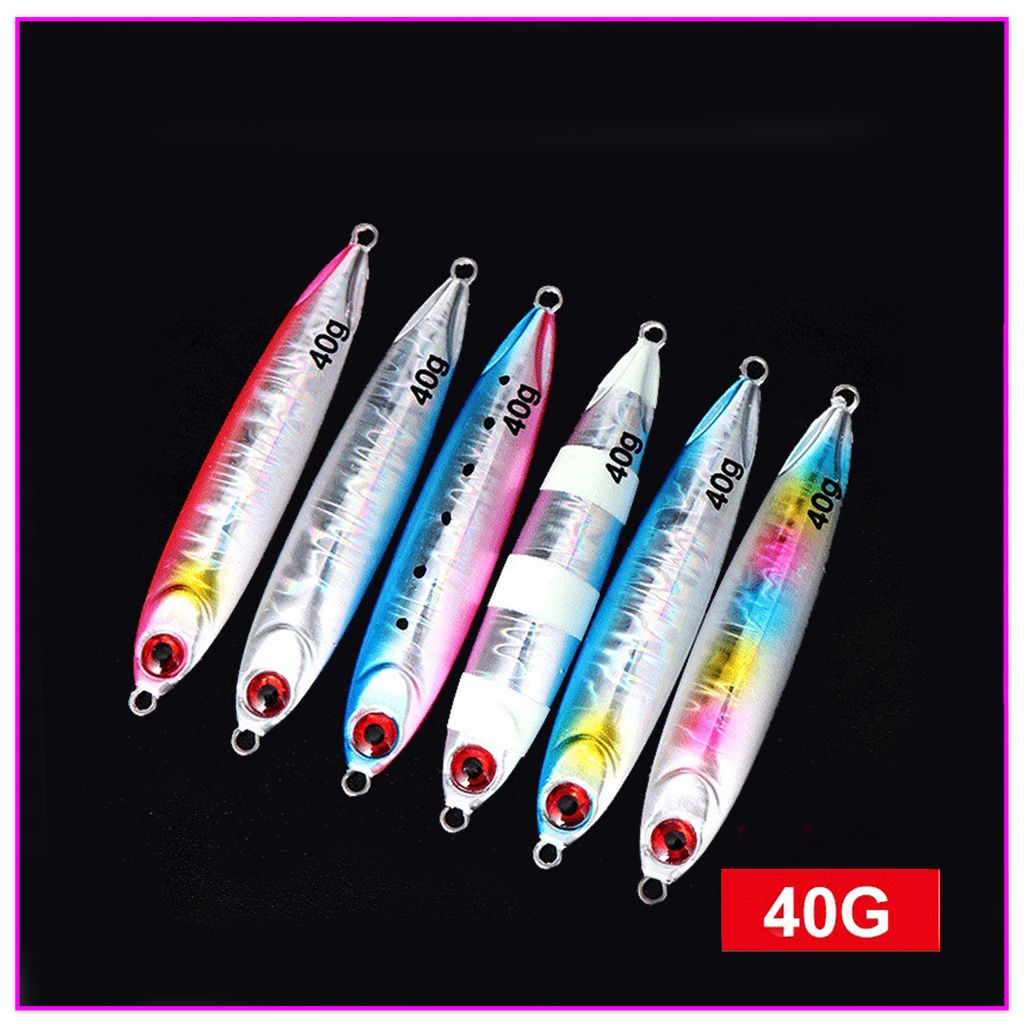 Mồi Câu Cá Giả Bằng Kim Loại 30g / 40g / 60g Mắt 3D