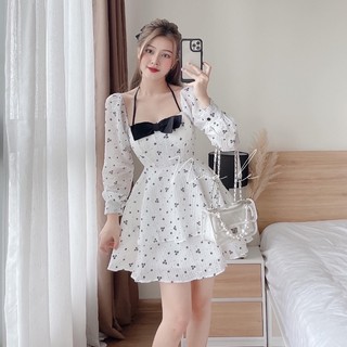 VÁY HOA XỐP 2 TẦNG