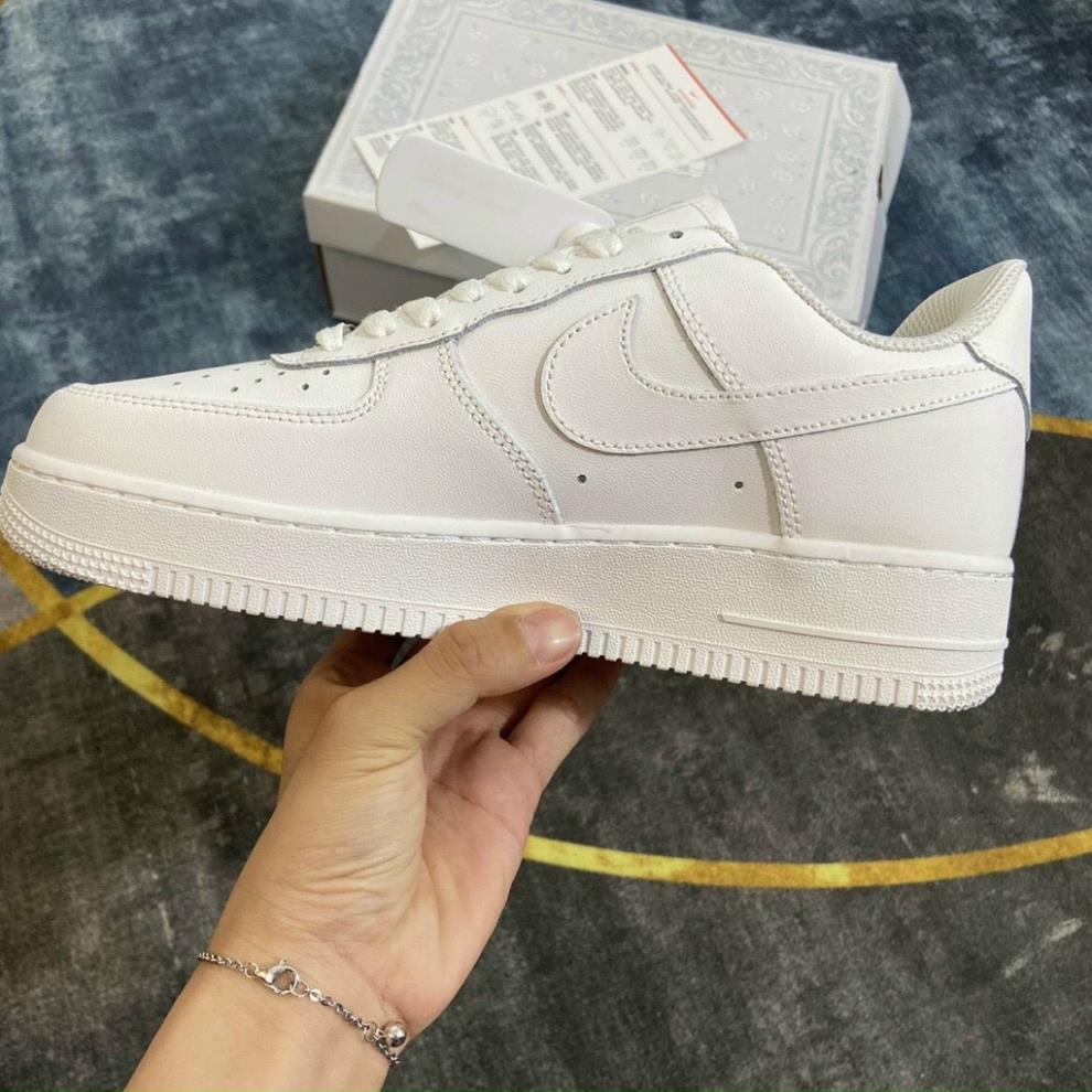 Giày_Nike Trắng , Giày_Nike Air Force 1 Trắng Cao Cấp Full Size Nam Nữ Hot Trend Full Box BILL *