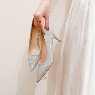  Giày big size nữ cao gót size 40 41 42 gót cao 5 - 8cm 