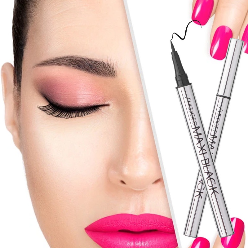 1 Bút Kẻ Mắt WEANIA Màu Đen Mượt Mà Chống Nước Chống Mồ Hôi Nhanh Khô Không Nhòe