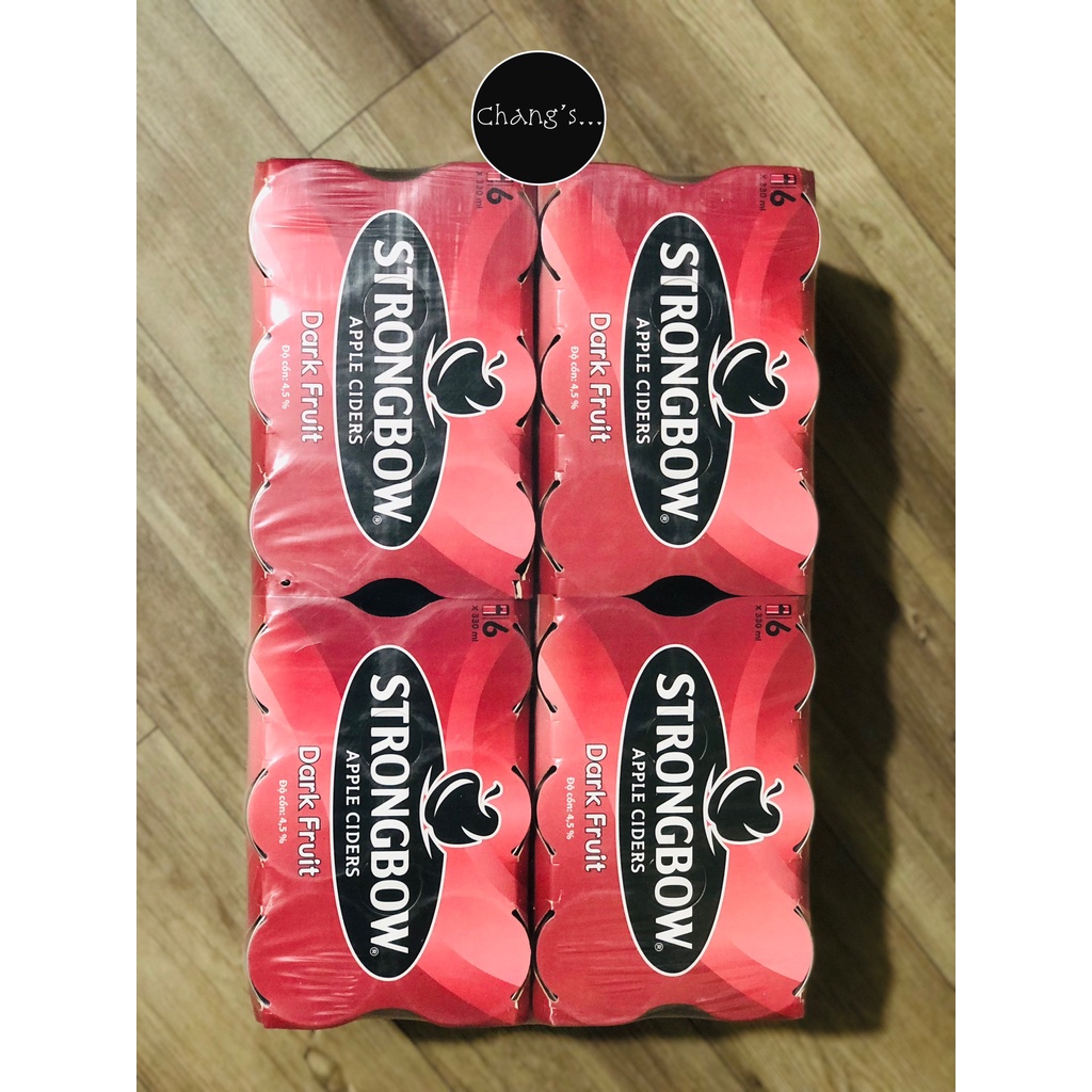 Strongbow vị dâu đen 24 lon/Thùng 330ml Chang's Food