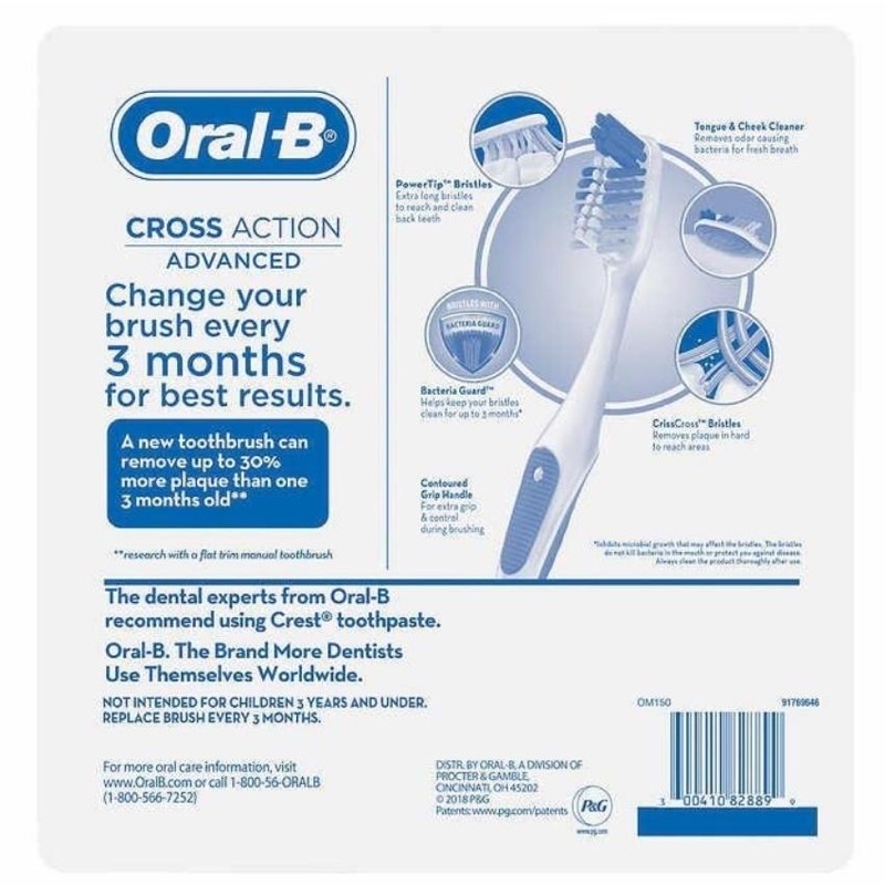 Bàn chải đánh răng Oral-B Max Clean Hàng Mỹ - Tiệm bách hóa Ú na