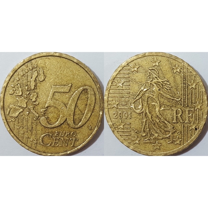 Đồng xu 50 Euro Cent Pháp (France) 2000