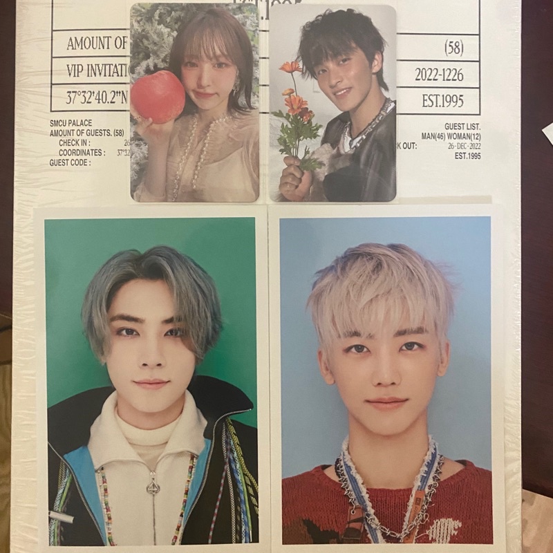 Thẻ ảnh NCT Jaemin XiaoJun Yuta Red Velvet Wendy Seulgi SMCU