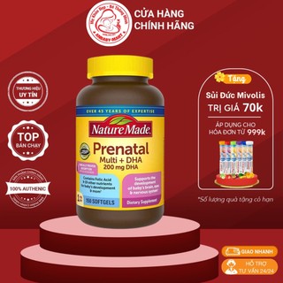 Vitamin bầu mỹ nature made prenatal 150 viên mẫu mới.]