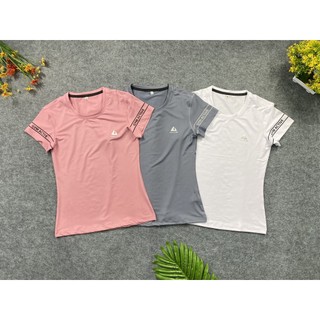 Aó Thun Nữ Thể Thao Thun Lạnh Poly Co Giãn 4 Chiều
