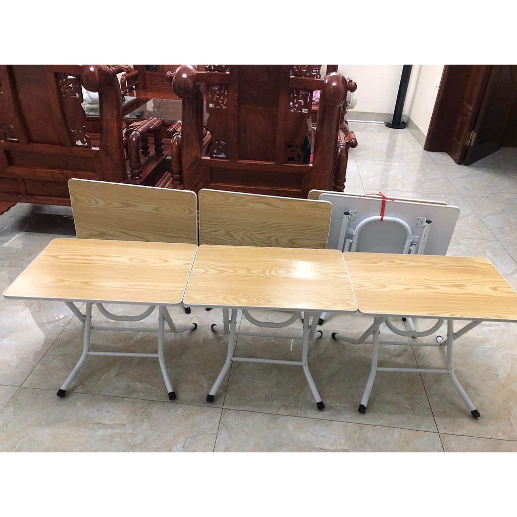 Bàn học sinh sinh viên gấp gọn 40x60, 50x70 chân cao 50cm sơn tĩnh điện chắc chắn GIÁ XƯỞNG