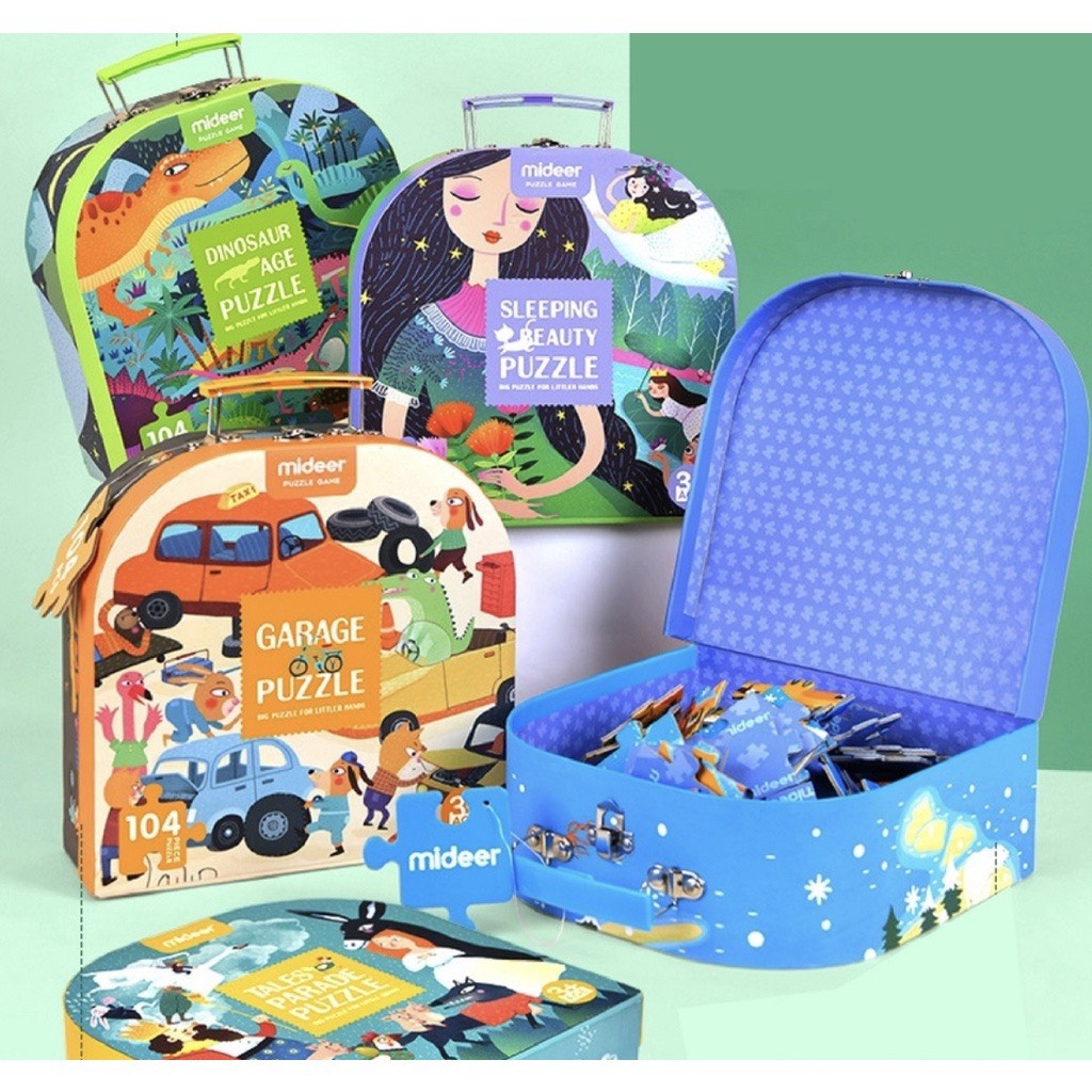 Đồ Chơi Xếp Hình Mideer Vali Gift Box Puzzle