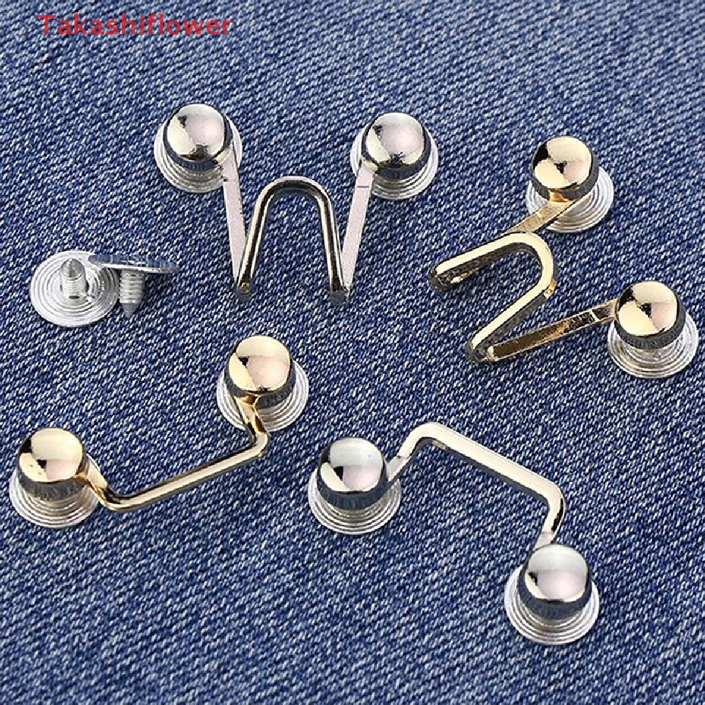 Ghim Cài Quần Jean / Váy / Thắt Lưng Bằng Kim Loại Có Thể Điều Chỉnh Cho Nữ