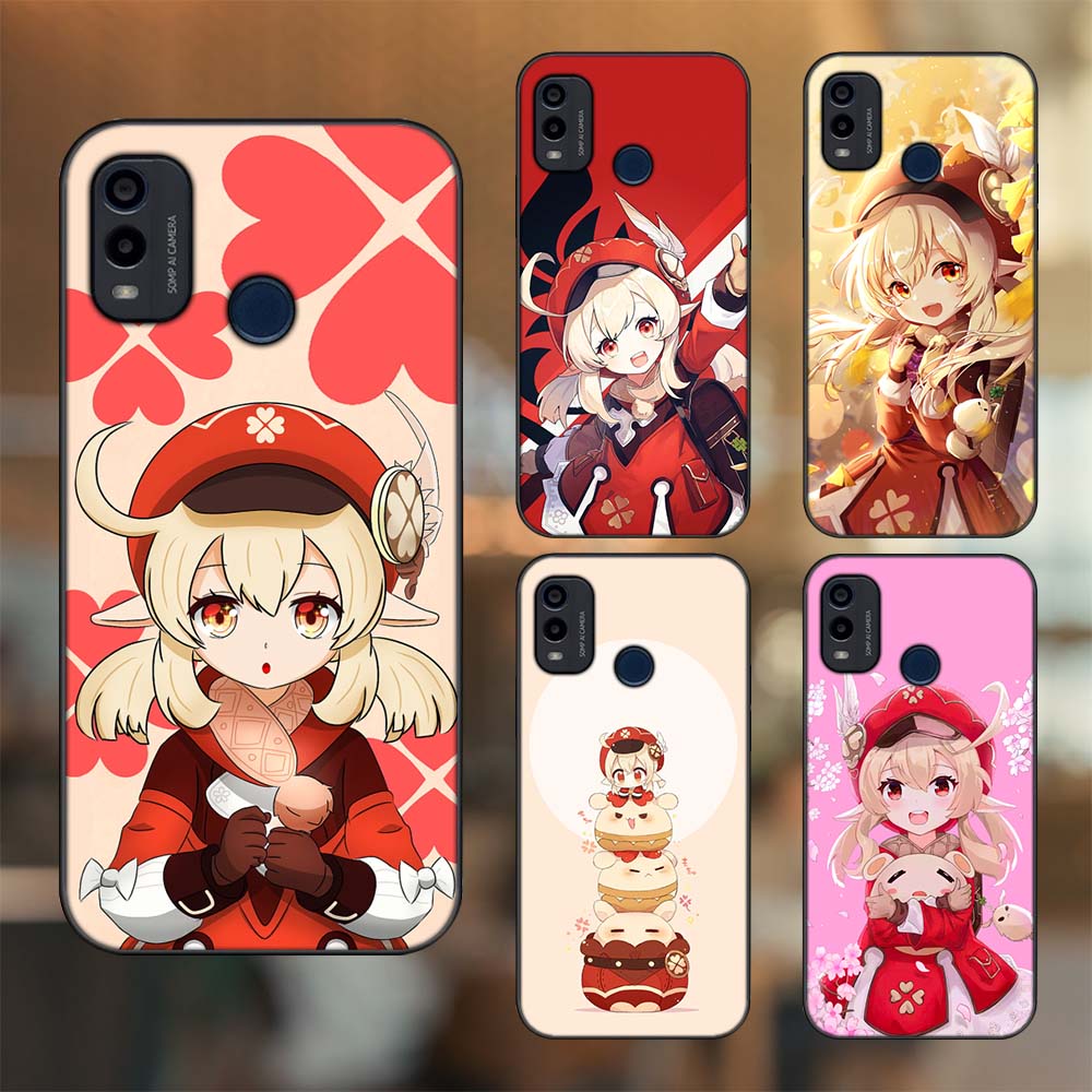 Ốp lưng Nokia G11 Plus viền đen in hình Klee Genshin Impact