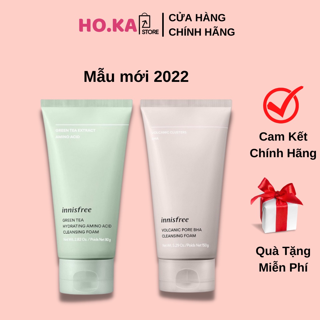 Sữa Rửa Mặt Innisfree Trà Xanh Sữa Rửa Mặt Trà Xanh Làm Sạch Sâu Dưỡng Ẩm Dịu Da Hoka Shop