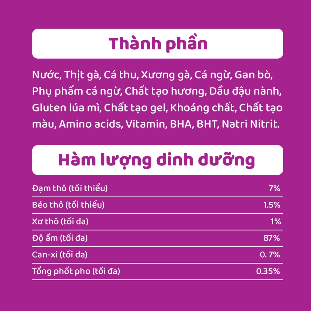 [Quà tặng không bán] WHISKAS® Thức ăn cho mèo lớn dạng sốt vị cá saba nướng 80g (1 gói)