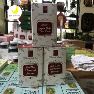 Muối ngâm chân thảo dược, Hộp đỏ 550g - Sản phẩm Muối ngâm chân của HTX Sinh Dược