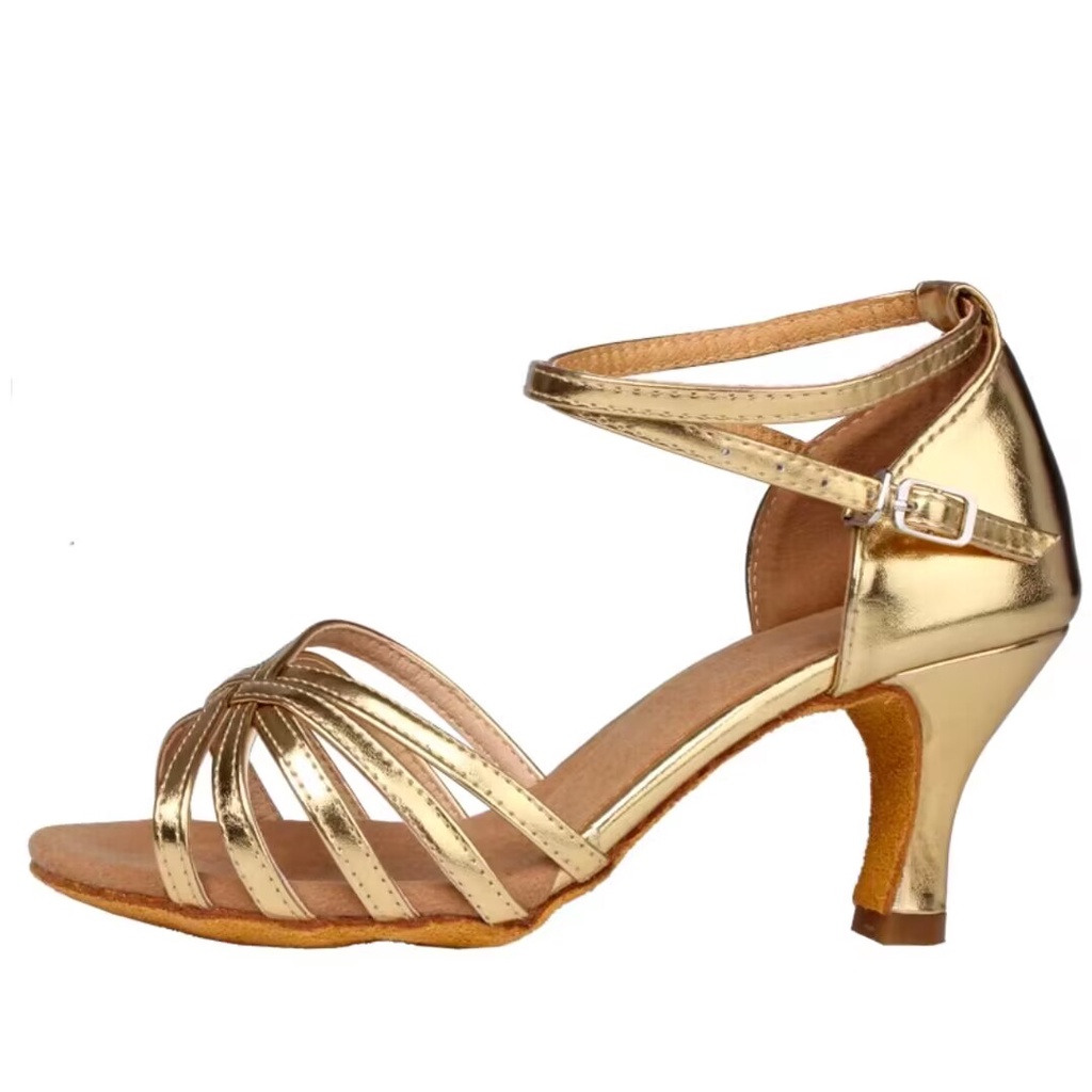 Giày Cao Gót Nhảy Latin Cao 5.5cm / 7.5cm Đế Mềm Cho Nữ