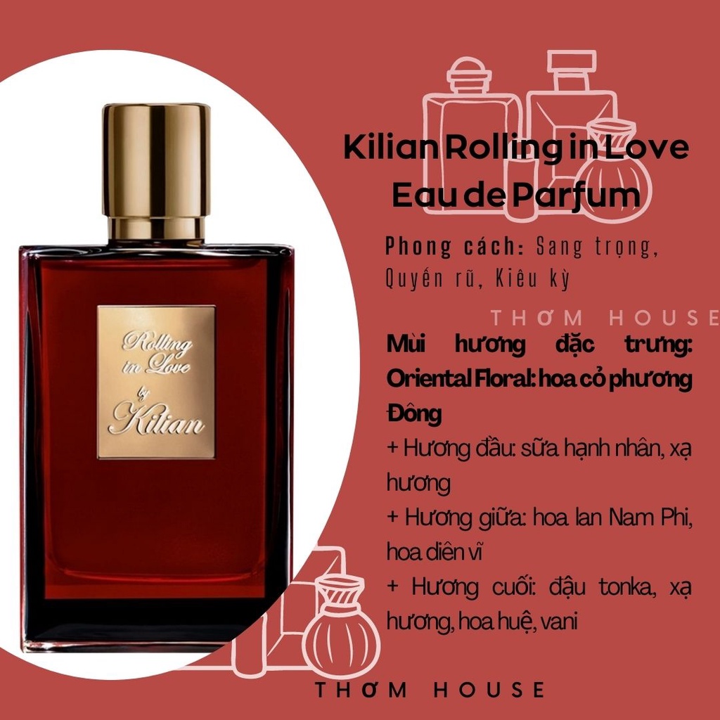 Chính hãng Nước hoa nữ chiết kilian đỏ 10ml hàng chuẩn nước hoa nữ đẳng cấp thu hút thơm house - C12 | BigBuy360 - bigbuy360.vn