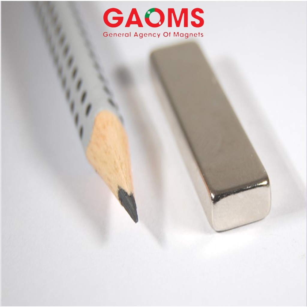Nam châm siêu mạnh hình vuông GAOMS, các loại kích thước dày 5mm