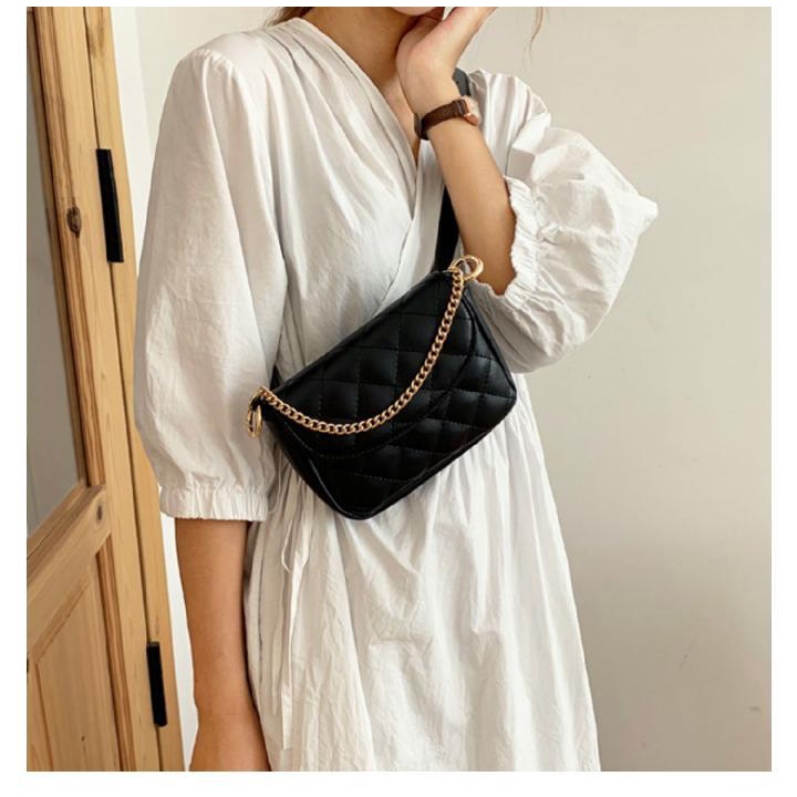 Túi bao tử đơn giản cao cấp dây xích túi đeo chéo nhỏ