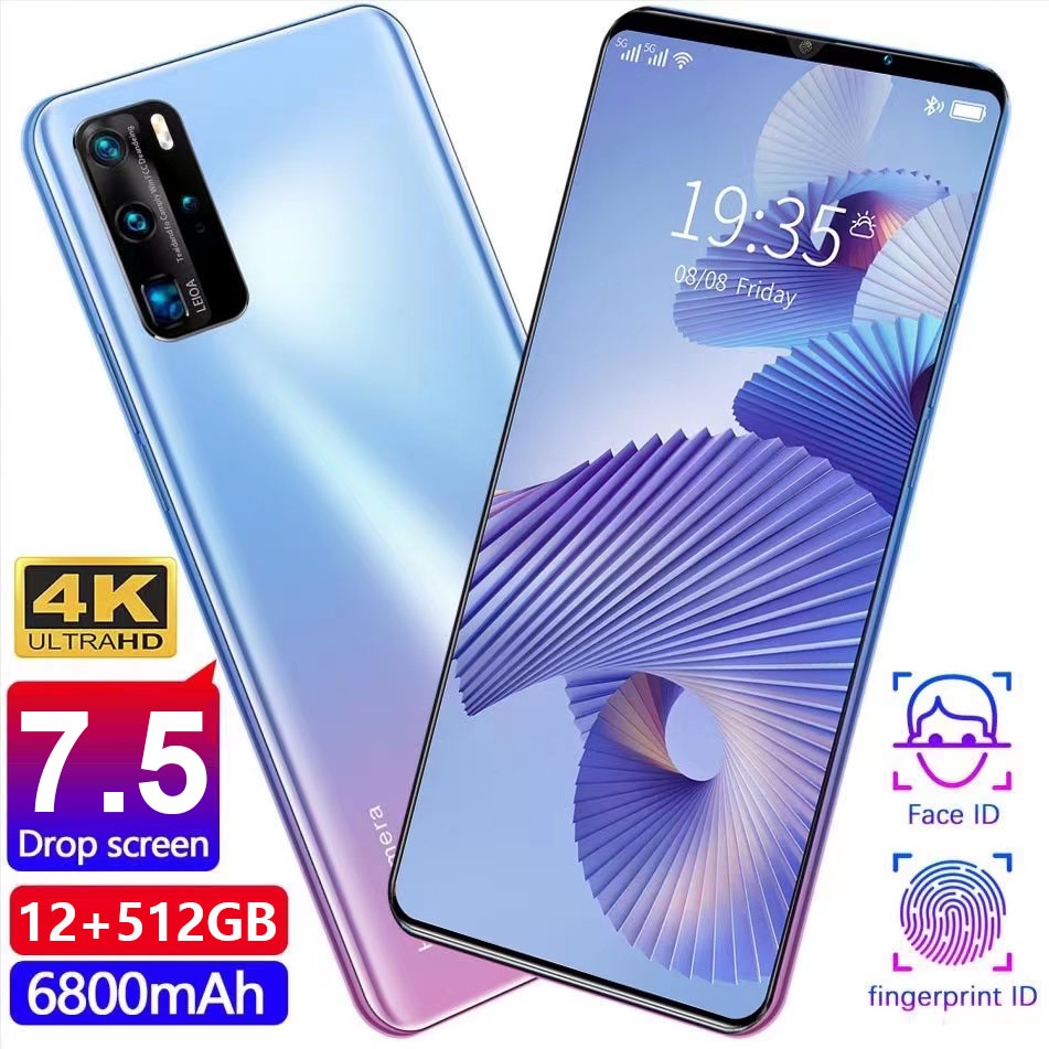 【COD】Điện thoại Reno6 pro 7.5inch HD màn hình lớn (12GB / 512GB) bán điện thoại chơi game thẻ kép Android 5G