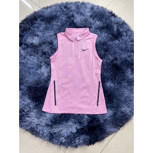 Áo sát nách có cổ nữ chơi thể thao gôn, tenit, cầu lông, bóng chuyền, đi chơi, đi làm