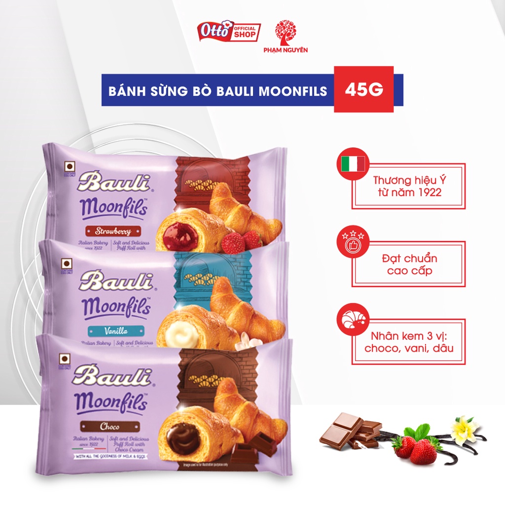 Chính hãng combo 20 bánh sừng bò bauli moonfils 45g - ảnh sản phẩm 2