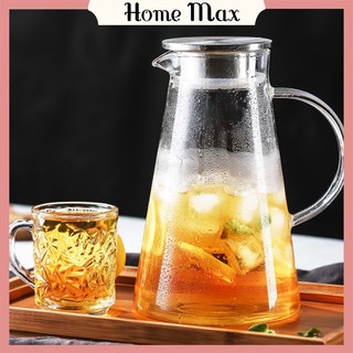 Bình thủy tinh đựng nước để bàn tiện lợi 1800ml,bình đựng nước thủy tinh chịu nhiệt cao cấp GPH28