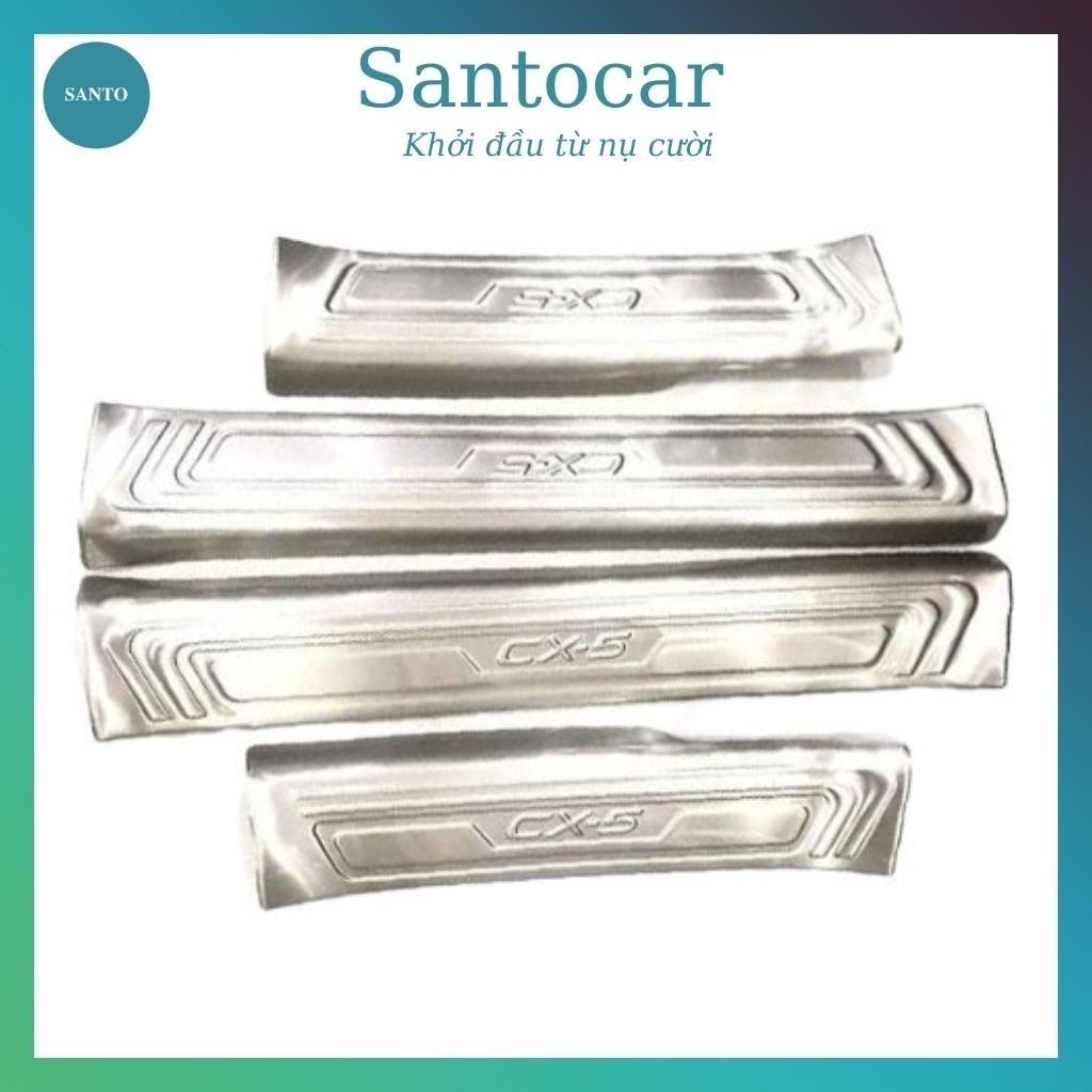 Ốp bậc cửa Mazda CX5 2018,2019,2020,2021,2022, ốp bậc trong Cx5, nẹp bước chân Mazda CX5