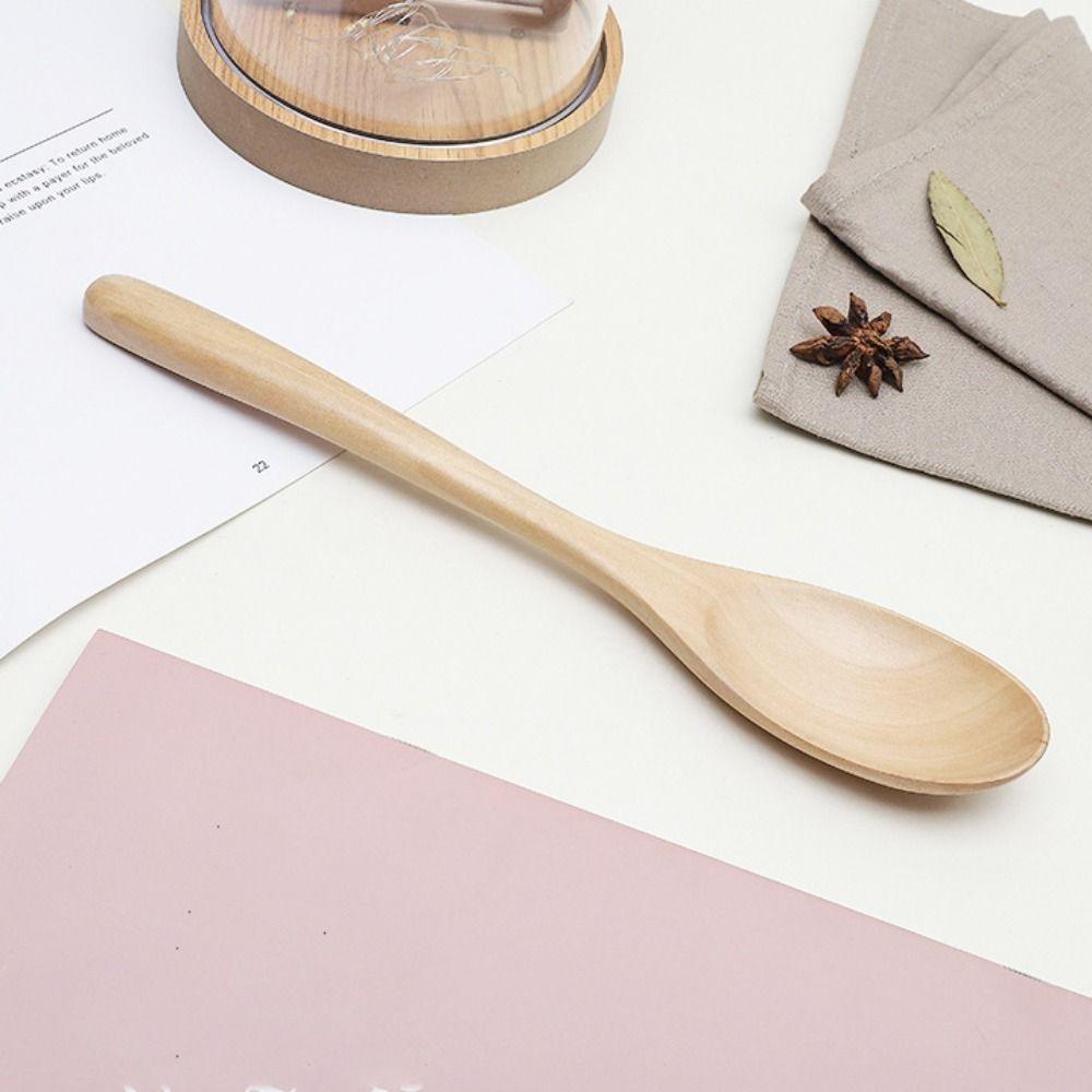 Aaron1 Muỗng Nĩa Ăn Trái Cây Cán Dài Phong Cách Nhật Bản