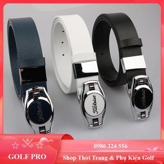 Thắt lưng golf nam dây lưng thời trang da pu bóng cao cấp golf pro tl012